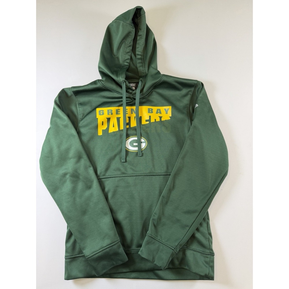 NFL Green Bay Packers Men's Hoodie Small Green Sweatshirt Football Athletic